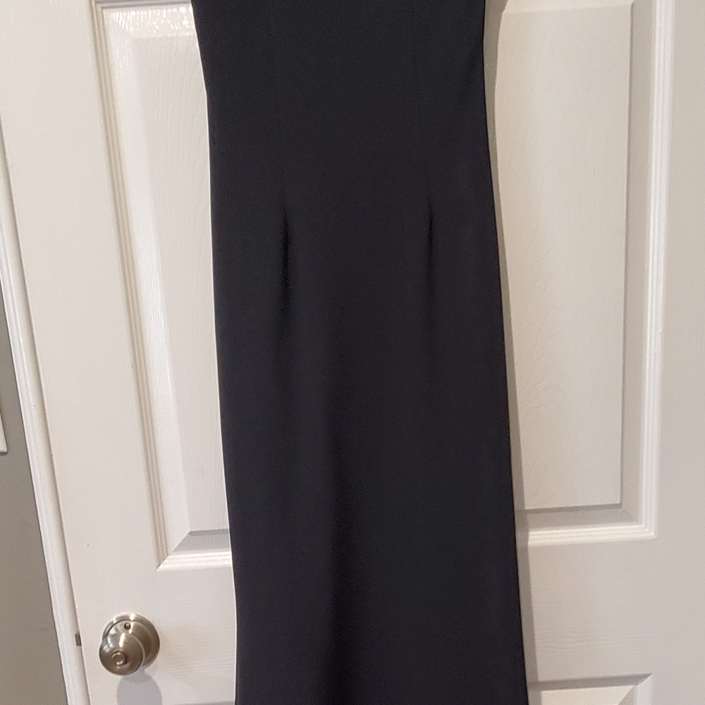 Katie May Classic Evening Black Cap Sleeve Maxi Dress With Detailed Back - Picture 5 of 10